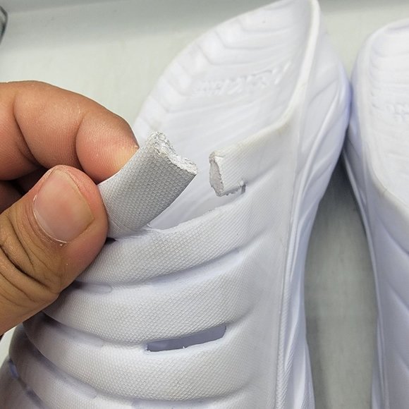 Hoka One One Ora Recovery Slide Mens 14 White Slip On Sandals Slippers - Picture 12 of 13